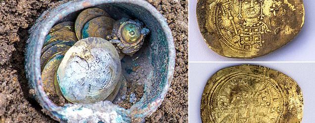 Իսրայելում հնագետները 900 տարի առաջ պատի մեջ թաքցված հազվագյուտ ոսկյա մետաղադրամներ են գտել