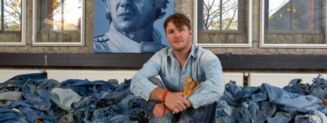 Ջինսե հագուստից պատրաստված կտավները: