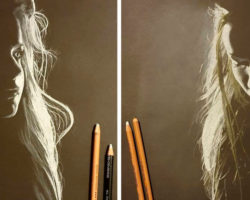 Անգլիացի նկարիչը սև թղթի և սպիտակ մատիտի օգնությամբ տպավորիչ «լուսավոր» դիմանկարներ է ստեղծում: