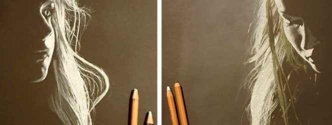 Անգլիացի նկարիչը սև թղթի և սպիտակ մատիտի օգնությամբ տպավորիչ «լուսավոր» դիմանկարներ է ստեղծում: