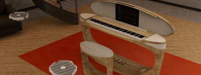 Դաշնամուր՝ թռչող բարձրախոսներով