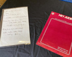 The Beatles խմբի Hey Jude երգի բառերի ձեռագիր տարբերակն աճուրդում վաճառվել է 910 000 դոլարով