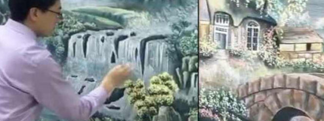 Չինաստանում երիտասարդ ուսուցիչը կարանտինից վերադարձող աշակերտներին ուրախացնելու համար 8 գրատախտակի վրա չինական գլուխգործոցներից մեկն է վերստեղծել