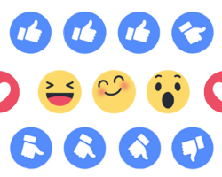 Բարկության, տխրության, հրճվանքի նշաններ Facebook-ում