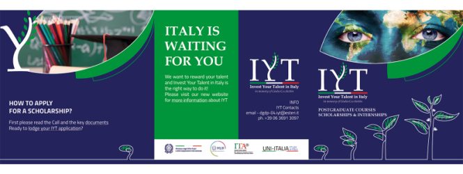 Invest Your Talent in Italy ծրագրին դիմելու հնարավորություն